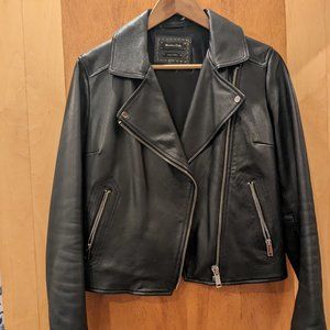 Massimo Dutti Leather biker jacket